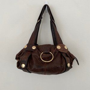 Gustto Baca Handbag Brown Leather Satchel